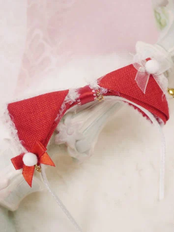 ドール用カチューシャ 髪飾り 赤色 SD/MSD/幼SD/blytheサイズ人形用 BJD