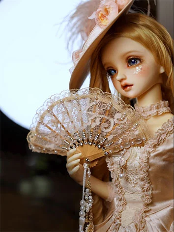 ドール用扇子 アクセサリー ピンク/ブルー/ライトブルー/茶色 SD/MSDサイズ 球体関節人形 BJD