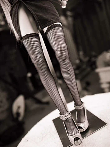 ドール用服ストッキング 靴下 ホワイト/ブラック 幼SD/MSD/SD/70cm/ID75サイズ人形用