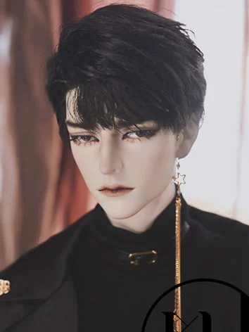 ドール用ウィッグ ショート ブラック 小顔SD/SDサイズ用 BJD ドール用