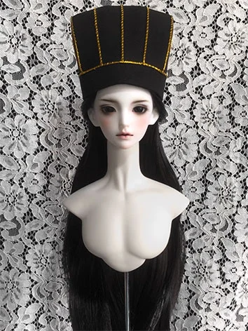 ドール用服 宋 帽子 和服 撮影道具 ブラック SD/小顔SD/MSD/幼SDサイズ人形用 BJDDOLL