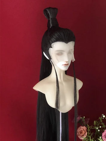 ドール用ウィッグ 編みウィッグ ブラック/ホワイト/グレー MSD/小顔SD/SDサイズ人形用