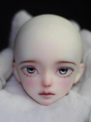 即納 ドールヘッド 瓜瓜(Gua Gua )  ホワイト肌  顔メイクあり MSDサイズ 球体関節人形用 BJD DOLL