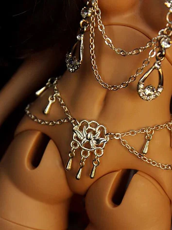 BJD DOLL ドール用 腰用チェーン ゴールド 腰飾り 1/5/YOSDサイズ人形用