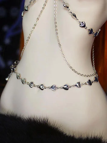 BJD DOLL ドール用 腰用チェーン ゴールド 腰飾り　70cm/SD/MSD/YOSDサイズ人形用