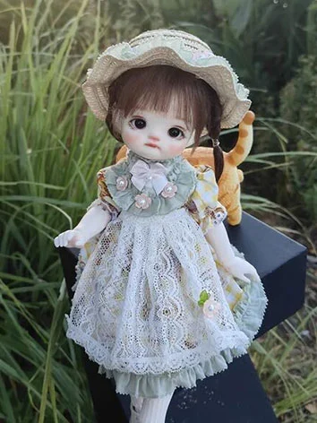 ドール用服 ドレス 用服 衣装セット グリーン 幼SDサイズ用 女の子用