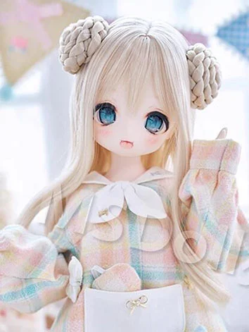 ドールウィッグ 高温糸 4色入り ゴールド/ホワイト/ピンク/ブラック SD/小顔SD/MSDサイズ人形用 BJD DOLL ドール用