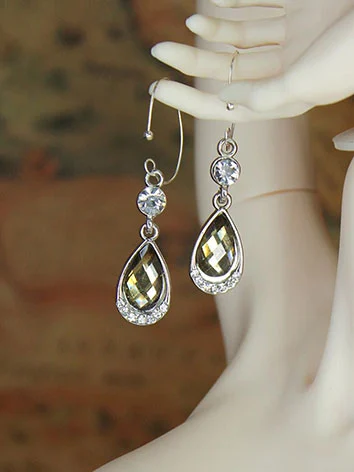 BJDドール用飾り物 シルバー ピアス＆イヤリング 70cm/SD/MDD/DDサイズ人形用