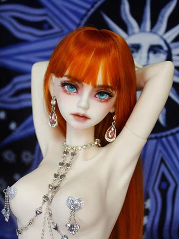 BJDドール用飾り物 ピンク ピアス＆イヤリング 70cm/SD/MDD/DDサイズ人形用