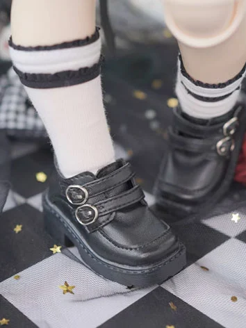 ドール用お靴 ブラック シューズ  YOSD/MSDサイズ人形用 球体関節人形用 BJD
