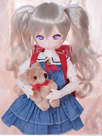 ドール用ウィッグ ホワイト/ピンク/ゴールド/シルバー/ブラウン/ワインレッド SDサイズ人形用 BJDDOLL