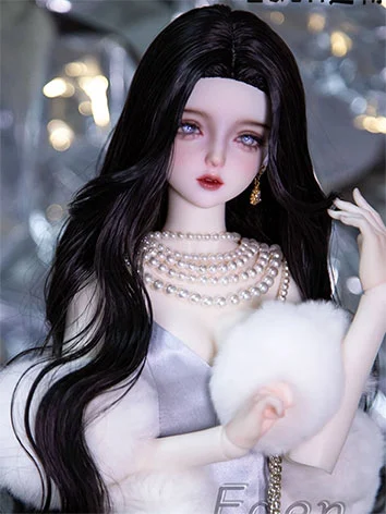 ドール用ウィッグ 定型ウィッグ 軟かい糸 ホワイト/ブラック/ゴールド/ワインレッド SD/小顔SDサイズ人形用