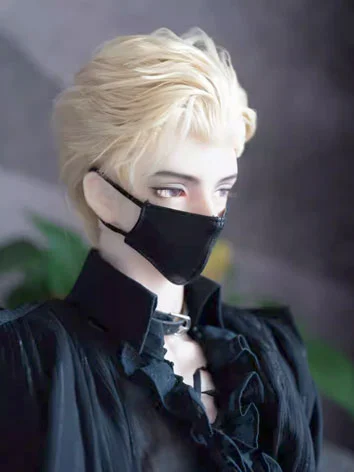 ドール用ウィッグ 高温糸 スタイルあり ブラック/ホワイト/ゴールド/グレー/ワインレッド SD/小顔SDサイズ用 BJD ドール用