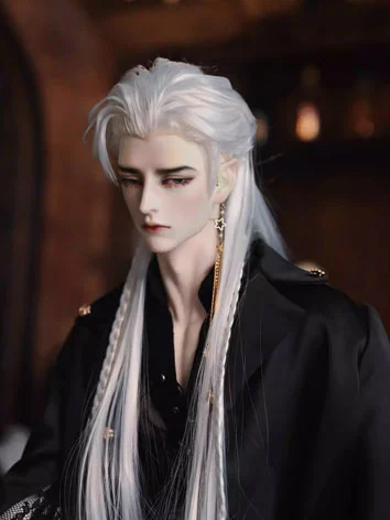 ドール用ウィッグ 高温糸 スタイルあり ブラック ホワイト ワインレッド SD/小顔SDサイズ用 BJD ドール用