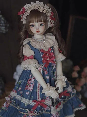 BJD ドール用 洋服セット ドレス ブルーワンピース SD/SD13/SDGRサイズ人形用