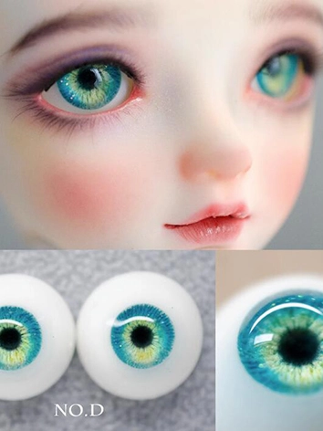 BJD ドール用アイ 石膏アイ 6色あり 10mm/12mm/14mm/16mm/18mm