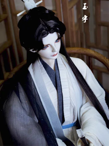 ドール用ウィッグ 【玉宇】 ホワイト 男の子用 MSD/小顔SD/SD/サイズ人形用 BJD Dollwig
