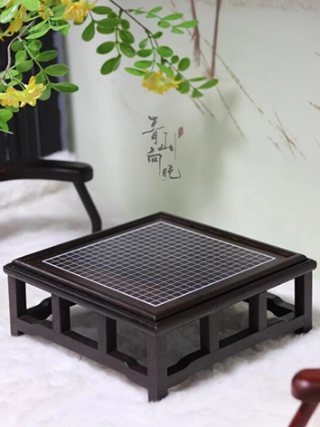 ドール用テーブル台 鶏翅木 棋盤 ブラック SD/70cmサイズ人形用 BJDDOLL 青山