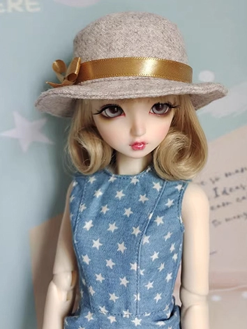 ドール用帽子 ハット 中折れ帽 ラシャ帽子 SD/小顔SD/MSD/幼SDサイズ人形用 BJDDOLL