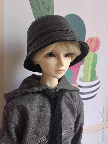 ドール用帽子 ハット バケットハット ブラック SD/小顔SD/MSD/幼SDサイズ人形用 BJDDOLL