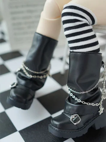 ドール用お靴 ブーツ ブラック ブルー シューズ MSD/YOSDサイズ人形用 球体関節人形用 BJD