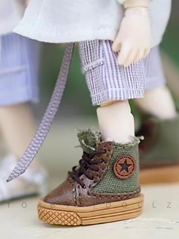 オビツお靴 ドール 人形 ホワイト/黄色/ベージュ/ブラウン 11cm OB11 1/12サイズ