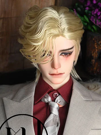 ドール用ウィッグ 高温糸 スタイルあり ダークブラウン ホワイト ライトゴールド ワインレッド SD/小顔SD/MSDサイズ用 BJD ドール用