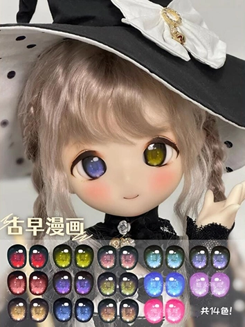 ドール用アイ マンガアイ 水贴眼 アクリルアイ 14色 14mm/16mm/20mm/22mm BJD