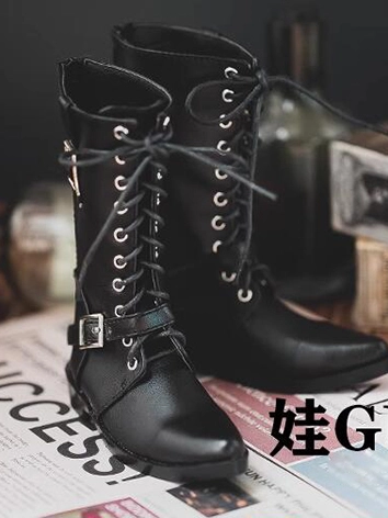 BJD ドール用 お靴 革靴 ブラック SD/70cmサイズ用