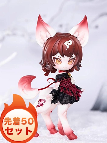 即納 フルセット 1/12サイズ狐ボディ 赤面 数量限定 球体関節人形 BJDドール