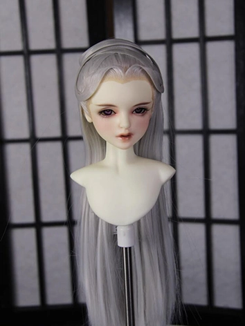 ドール用 古代風スタイルウィッグ シルバー MSDサイズ人形用 BJD