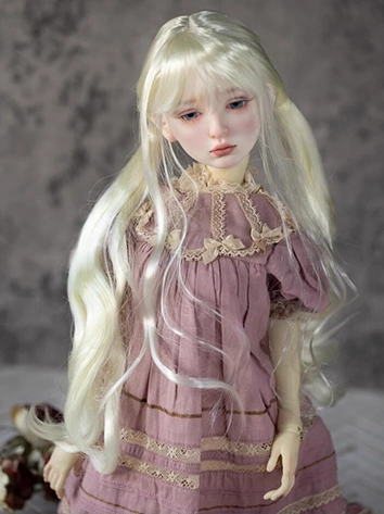 ドール用 ウィッグ ゴールド/ブラック 柔らかい糸 SD/小顔SD/MSD/YOSDサイズ用 BJD