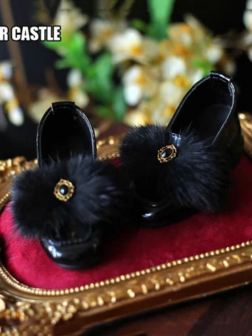 ドール用お靴 ブラック ホワイト SDGR/DDサイズ人形用 BJD