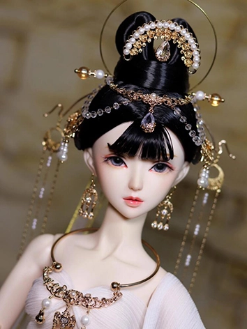 ドール用髪飾りセット 西域風 ゴールド 古装用 飾り物 小物 SD/70cmサイズ人形通用 BJD