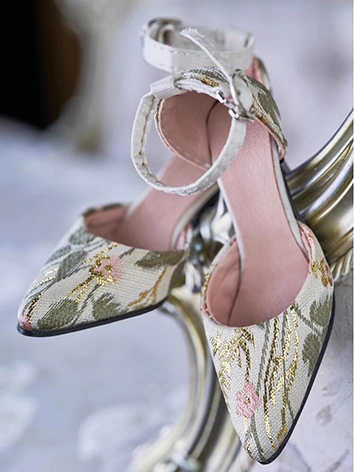 ドール用 お靴 ハイヒール グリーン 女の子 SDサイズ人形用 BJD SH323113