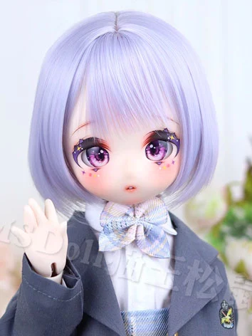 ドール用ウィッグ 高温糸 ブラック/ゴールド/ホワイト/パープル/ピンク SD/MSDサイズ人形用