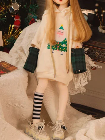 ドール用服 パーカー クリスマス服 女の子  YOSD/MSDサイズ用 球体関節人形用 BJD