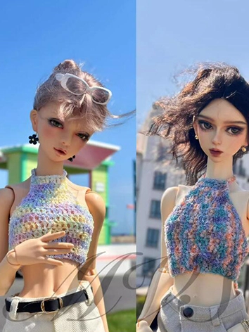 ドール用服 キャミソール ブルー 女用 SDサイズ人形用 球体関節人形