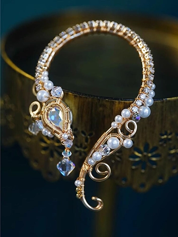 BJD DOLL ドール用 アクセサリー 首輪 ゴールド SD/70/ID75サイズ人形用