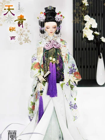 ドール用服 着物セット 花魁用着物 花嫁 【天青烟雨】SD/SD17/MSD/69cm/75cmサイズ人形用 BJD