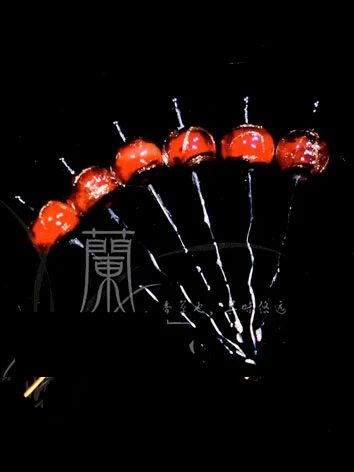 ドール用髪飾り レッド 小物 SD/70cmサイズ人形通用 BJD