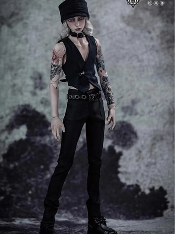 ドール服 ブラック 1/4マッスルサイズ 男の子用 BJD