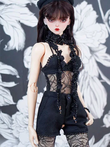 ドール用服 洋服 ブラック シルク MSD/SDGR/SDサイズ用 BJD