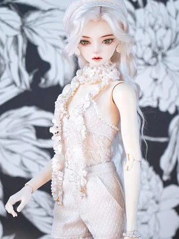ドール用服 洋服 ホワイト シルク MSD/SD16/SDGRサイズ用 BJD