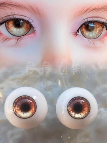 ドール用アイ 石膏アイ ブラウン 12mm/14mm/16mm/18mm BJD