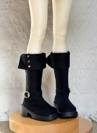 ドール用お靴 ブラック ロングブーツ MSDサイズ人形用 BJD DOLL