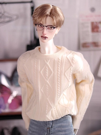 ドール用服 セーター 灰色/ブルー/イエロー MSD/70cm/75cmサイズ人形用 BJD用