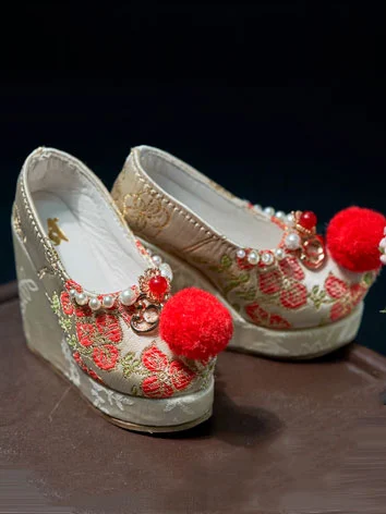 ドール用お靴 念微（红）SH324012H 女の子 SDサイズ人形用 BJD