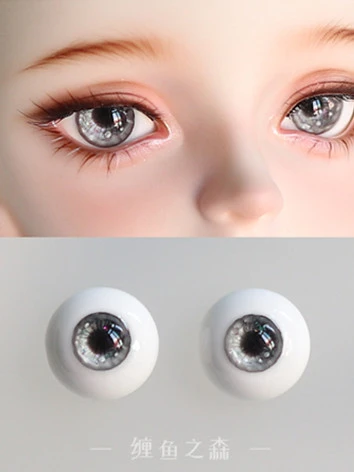 ドール用アイ 石膏アイ グレー 12mm/14mm/16mm/18mm BJD 【渡鸦】