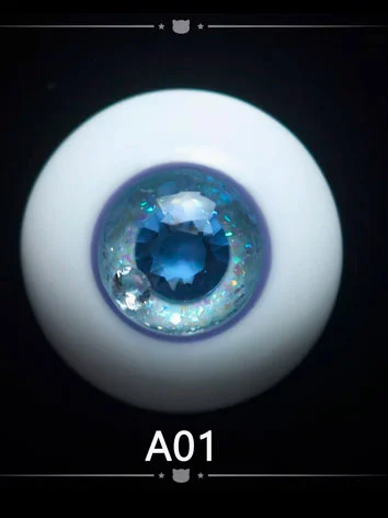 ドール用アイ レジンアイ 樹脂アイ ブルー 14mm/16mm/18mmサイズ人形用 BJD A01